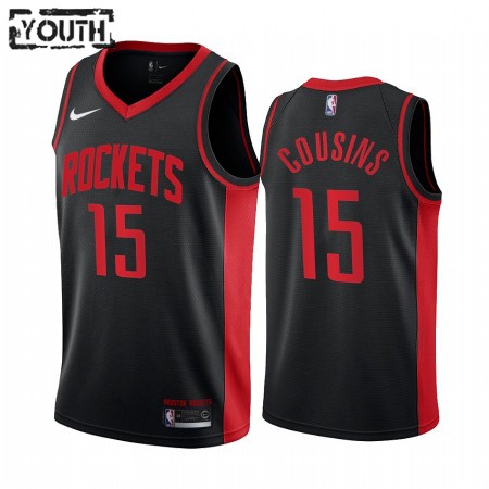 Maglia NBA Houston Rockets DeMarcus Cousins 15 2020-21 Earned Edition Swingman - Bambino